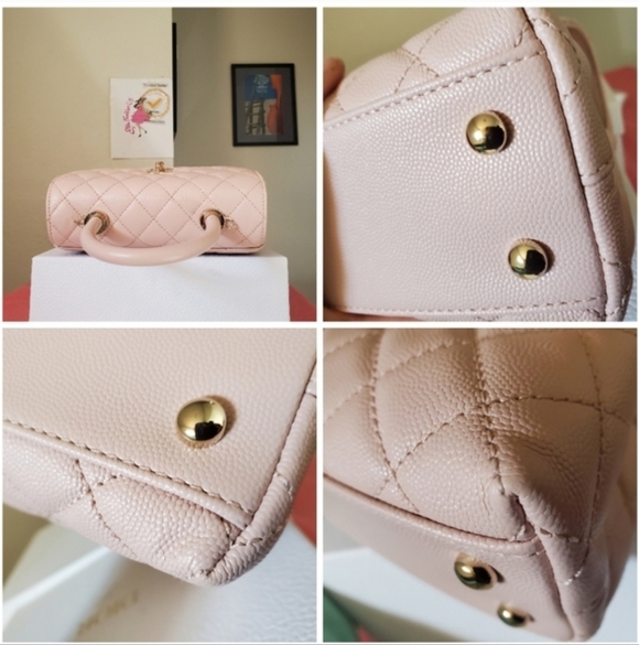 Authentic Chanel: Light Pink Quilted Mini Bag - Picture 6 of 7